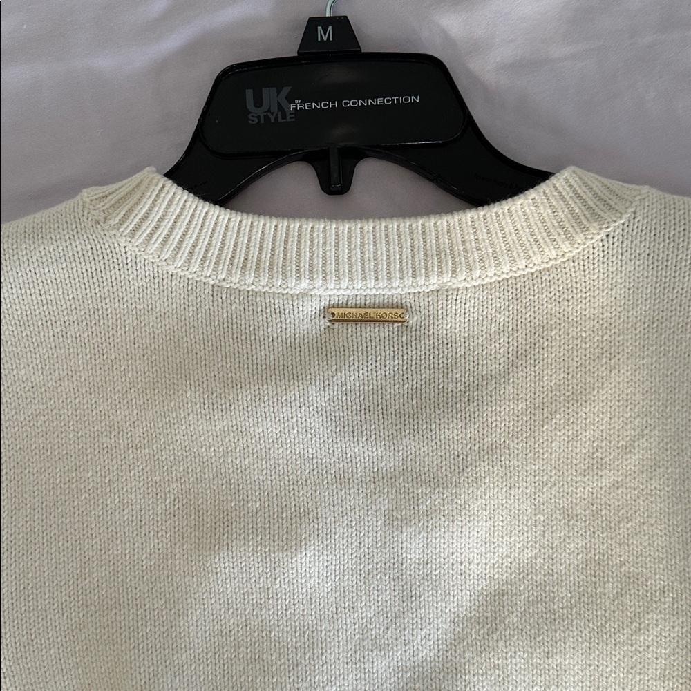 MICHAEL Michael Kors Cream Cable Knit Sweater - Picture 7 of 7